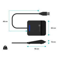 Czytnik kart chipowych Connect IT CFF-3050-BK