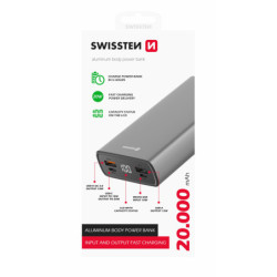 Powerbank Swissten Aluminium 20 000mAh 20W