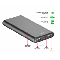 Powerbank Swissten Worx II 10 000 mAh