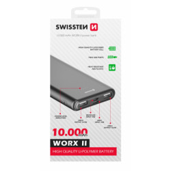 Powerbank Swissten Worx II 10 000 mAh