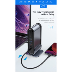 Stacja dokująca Baseus 16v1, USB-C (CN+EU+UK redukce do zásuvky)