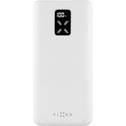 Powerbank FIXED Zen 20 s LCD displejem a výstupem PD 20W, 20 000 mAh - bílá