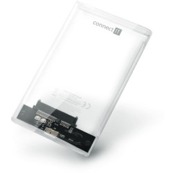 Rama zewnętrzna Connect IT ToolFree CLEAR HDD 2,5" SATA, USB 3.0