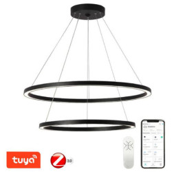 Oprawa zwieszana IMMAX NEO FINO SMART 2 kruhy, 60+80cm, 93W, Zigbee 3.0, TUYA