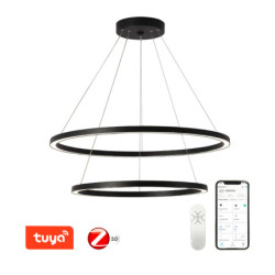 Oprawa zwieszana IMMAX NEO FINO SMART 2 kruhy, 60+80cm, 93W, Zigbee 3.0, TUYA