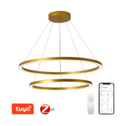 Oprawa zwieszana IMMAX NEO FINO SMART 2 kruhy, 60+80cm, 93W Zigbee 3.0, TUYA