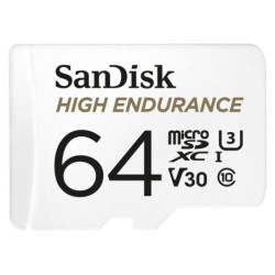 Karta pamięci Sandisk microSDXC High Endurance Video 64 GB + adaptér