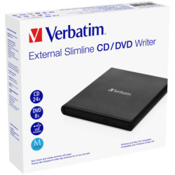 Zewnętrzna nagrywarka DVD Verbatim CD/DVD Slimline USB 2.0