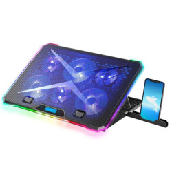 Podkładki chłodzące do laptopów Evolveo Ania 9 RGB na 17"