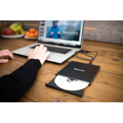 Zewnętrzna nagrywarka DVD Verbatim CD/DVD Slimline USB-C + Nero