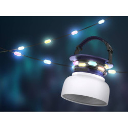 Lampa stołowa na zewnątrz IMMAX solární s integrovaným RGB LED světelným řetězem