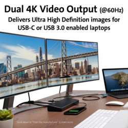 Stacja dokująca KENSINGTON SD4750P USB-C Dual 4K