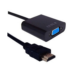 Redukcja GoGEN HDMI / VGA, 0,2m, czarna