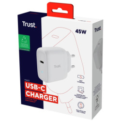 Zasilacz Trust Maxo 45 W USB-C s kabelem USB-C/USB-C, 2 m