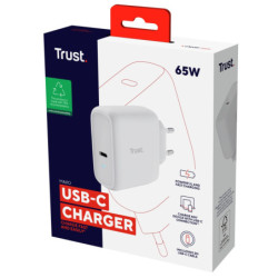 Zasilacz Trust Maxo 65 W USB-C s kabelem USB-C/USB-C, 2 m