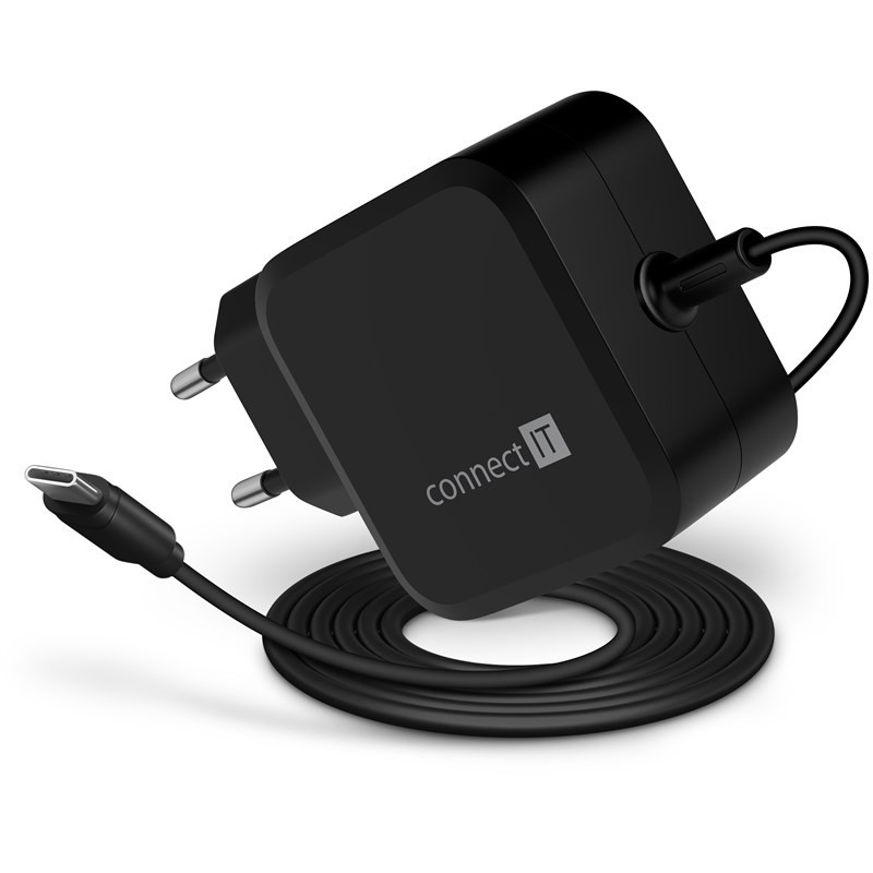 Zasilacz Connect IT C-Power Mini univerzální pro notebooky USB-C, PD 67 W