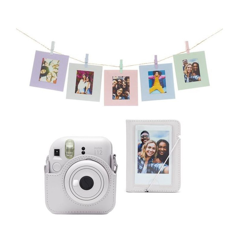 Fotoaparát Fujifilm Instax mini 12 XMASS Bundle, bílý