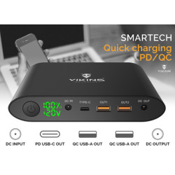 Powerbank Viking Smartech QC3.0 20000 mAh + solární panel L60