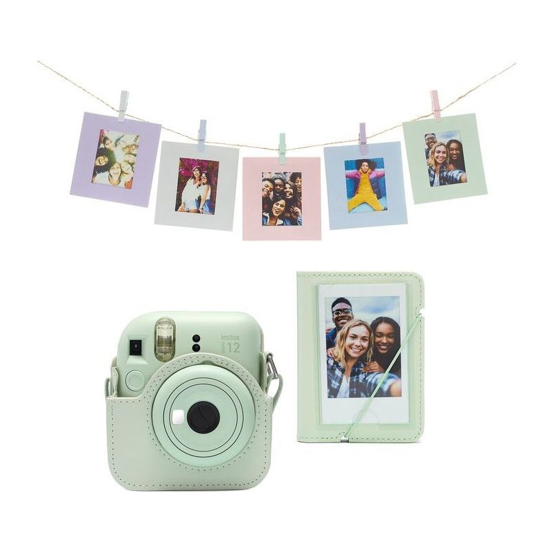 Fotoaparát Fujifilm Instax mini 12 XMASS Bundle, zelený