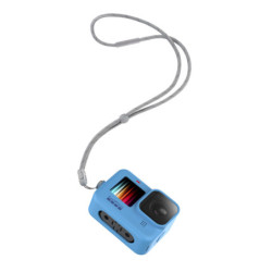 Obudowa ochronna GoPro obal + šňůrka (modrý) (Sleeve + Lanyard Blue)