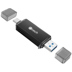 Czytnik kart pamięci C-Tech UCR-02-AL, USB 3.0/USB-C, SD/micro SD