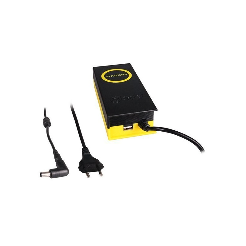 Zasilacz PATONA pro notebooky Dell, 19,5V, 4,7A, 90W, konektor 7,4x5mm+PIN, výstup USB