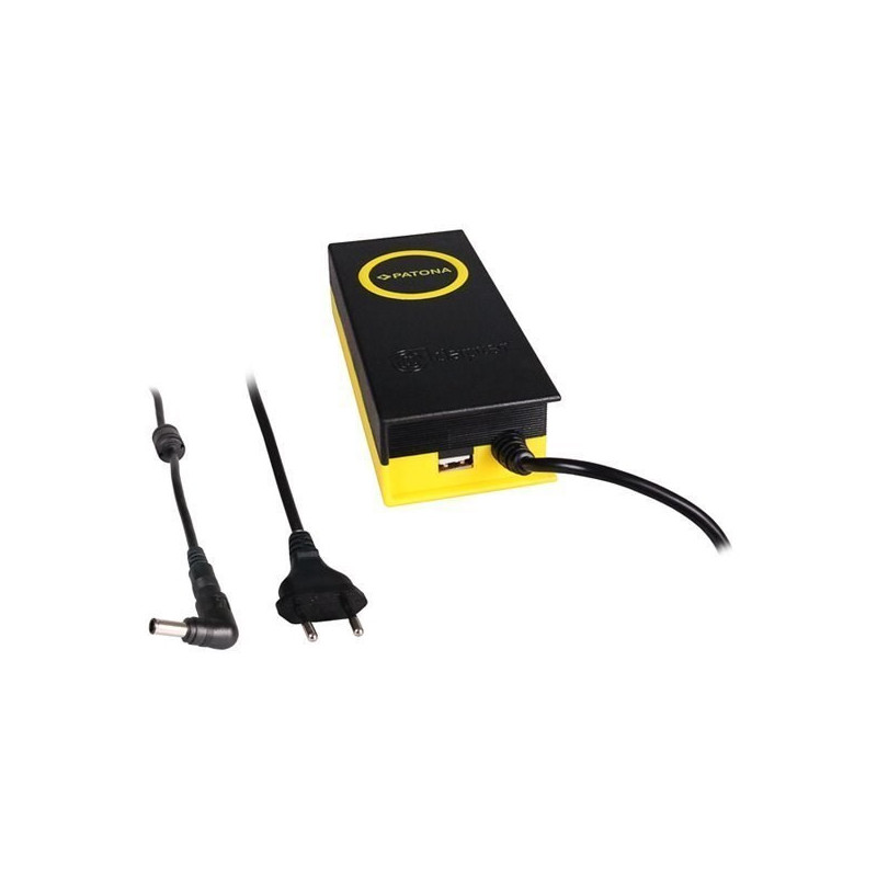 Zasilacz PATONA pro notebooky Sony, Dell, 19,5V, 4,7A, 90W, konektor 6,5x4,4mm, výstup USB