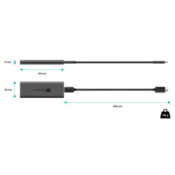 Rama zewnętrzna Connect IT AluSafe SSD M.2 NVMe, 10 Gbps, USB-C