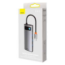 Hub USB Baseus Metal Gleam Series 5v1 HUB USB-C (USB-C PD 100W, 3x USB 3.0, HDMI)