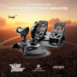 Joystick Thrustmaster T.Flight Full Kit X, pedálová sada TFRP RUDDER + Joystick Hotas pro Xbox Series a PC