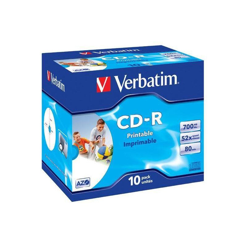 Dysk Verbatim CD-R DLP 700MB/80min. 52x, jewel box, 10ks