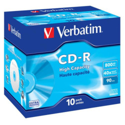 Disk Verbatim CD-R 800MB/90min, 40x, jewel box, 10ks