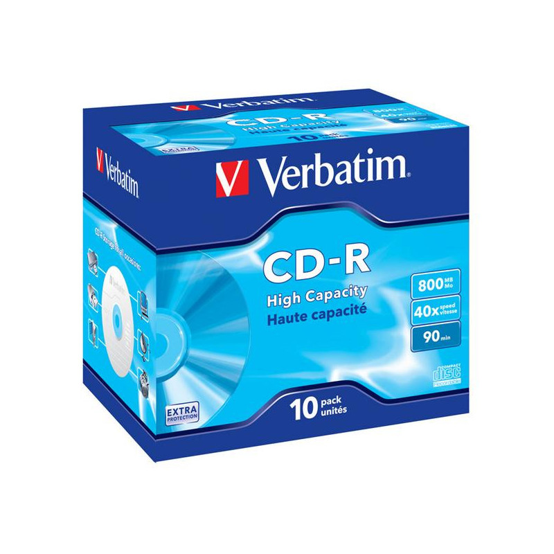 Disk Verbatim CD-R 800MB/90min, 40x, jewel box, 10ks