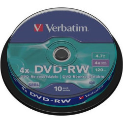 Disk Verbatim DVD-RW 4,7GB, 4x, 10-cake