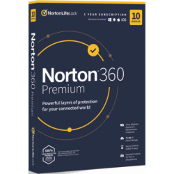 Oprogramowanie Norton 360 PREMIUM 75GB CZ 1 uživatel / 10 zařízení / 12 měsíců (BOX)