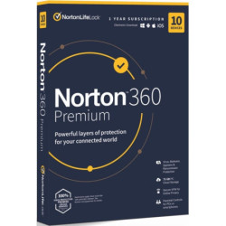 Oprogramowanie Norton 360 PREMIUM 75GB CZ 1 uživatel / 10 zařízení / 12 měsíců (BOX)