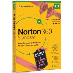 Oprogramowanie Norton 360 STANDARD 10GB CZ 1 uživatel / 1 zařízení / 12 měsíců 1+1 ZDARMA (BOX)