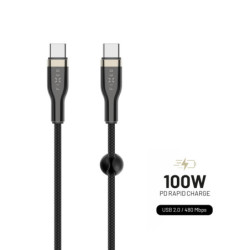 Kabel FIXED USB-C/USB-C s podporou PD, 100W, 0,5m