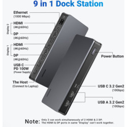 Stacja dokująca UGREEN 9-in-1 Fast Charge Universal