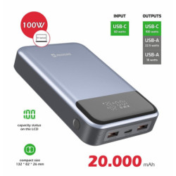 Powerbank Swissten 20 000 mAh, 100 W