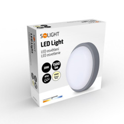 Downlight LED Solight kulaté, 20W, 1500lm, 4000K, IP54