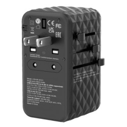 Adapter podróżny Verbatim UTA-06 GaN III, 2x USB-C PD 100W & QC 4+, 2x USB-A QC 3.0