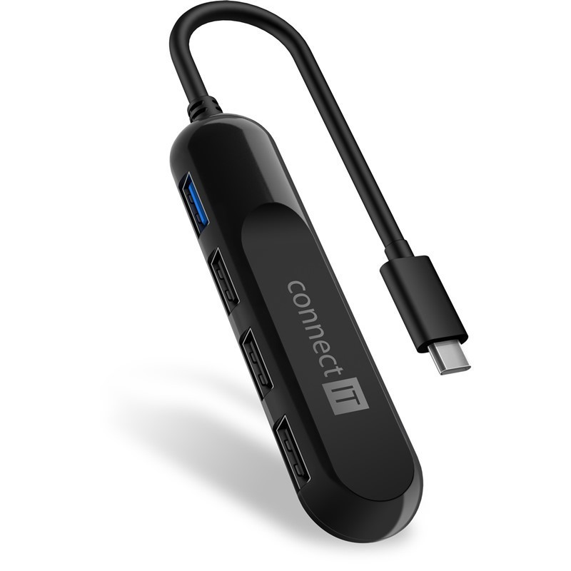 Hub USB Connect IT USB-C/USB 3.2, 3x USB 2.0