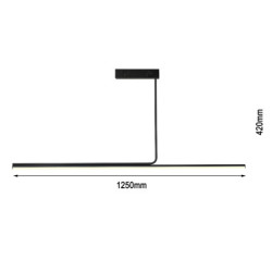 Oprawa zwieszana IMMAX NEO LITE ASTA SMART 125cm 28W podporou BEACON, Wi-Fi, TUYA