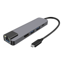 Hub USB WG USB-C/HDMI, RJ45, 2x USB 3.0, USB-C