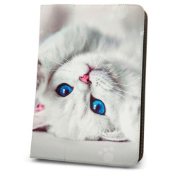 Etui na tablet GreenGo Cute Kitty na tablet 9-10"