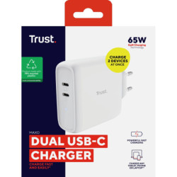 Zasilacz Trust Maxo 65 W 2xUSB-C