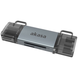 Czytnik kart pamięci akasa AK-CR-12, 2in1, USB/USB-C 3.2