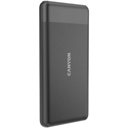 Powerbank Canyon PB-1009B,10 000mAh Li-pol, In USB-C+Lightning, Out USB-C PD 20W+1xUSB-A QC 3.0