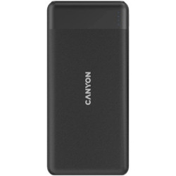 Powerbank Canyon PB-1009B,10 000mAh Li-pol, In USB-C+Lightning, Out USB-C PD 20W+1xUSB-A QC 3.0